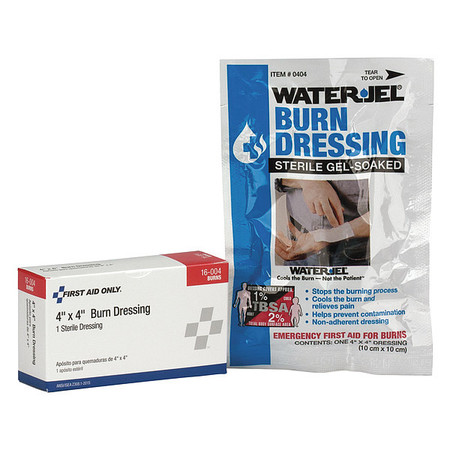 FIRST AID ONLY Burn Dressing, Packet, 4 In. x 4 In. 16-004