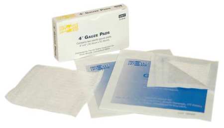 FIRST AID ONLY Gauze Pad, Sterile, White, No, Gauze, PK2 3-014