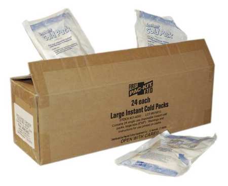 First Aid Only Instant Cold Pack, White, 9In. x 6In. 21-4000