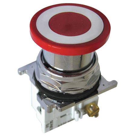 EATON Cutler-Hammer Emergency Stop Push Button, Red, Head Material: Plastic 10250T5B62-71X
