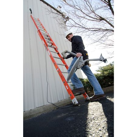 Louisville 20 ft Fiberglass Extension Ladder, 300 lb Load Capacity L-3025-20
