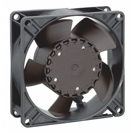 EBM-PAPST Axial Fan, Square, 12V DC, 54 cfm, 3 5/8 in W. 3312NH