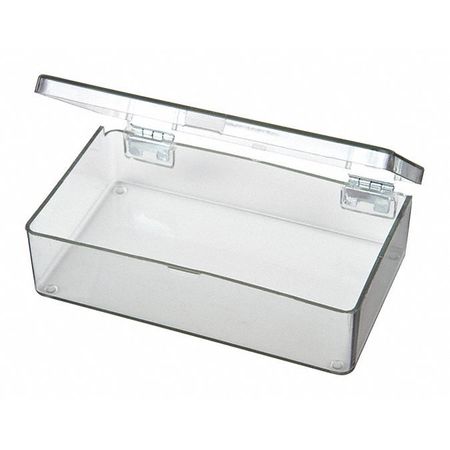 FLAMBEAU Storage Box with 1 compartments, Plastic, 1 1/16 in H x 2-5/8 in W 5200CL