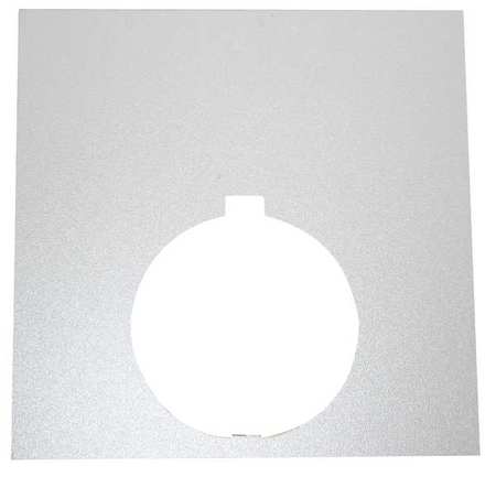 EATON Blank Legend Plate, Black/White or Silver 10250TLP76