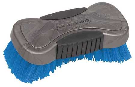 CARRAND 1 in W Tire Brush, 6 in L Handle, 6 in L Brush, Blue, Rubber, 6 in L Overall 92011