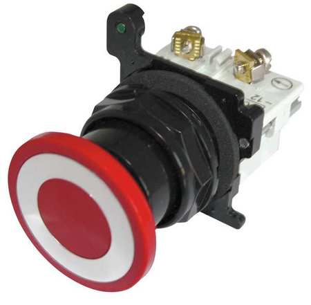 EATON Non-Illuminated Push Button, Epoxy, Red E34GDBC2-1X