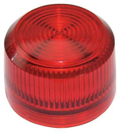 EATON Pilot Light Lens, 30mm, Red, Plastic E34H2