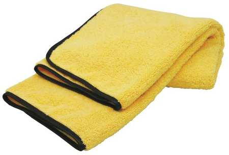 CARRAND Microfiber Cloth Wipe 22" x 36", Yellow 40059AS