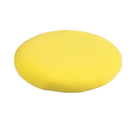 Carrand Polishing Bonnet, Foam, Elastic Band 10 in Outside Dia, Yellow, 3,600 RPM Max Speed, Use With 39R428 40411AS