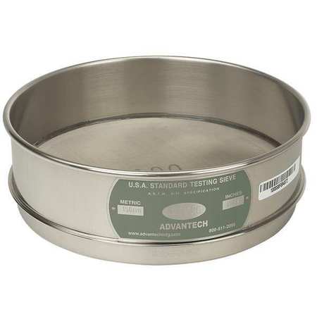 ADVANTECH MANUFACTURING Sieve, #140, S/S, 8 In, Full Ht 140SS8F
