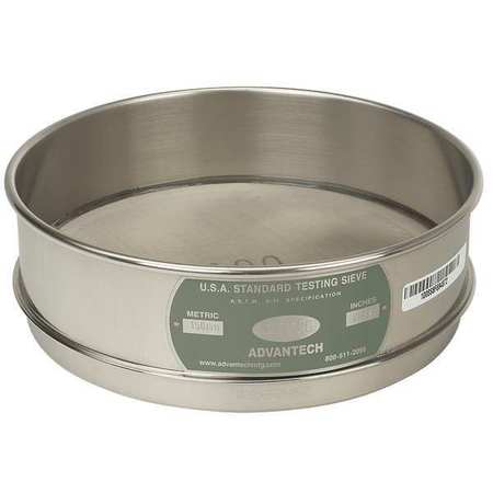 ADVANTECH MANUFACTURING Sieve, #120, S/S, 8 In, Full Ht 120SS8F