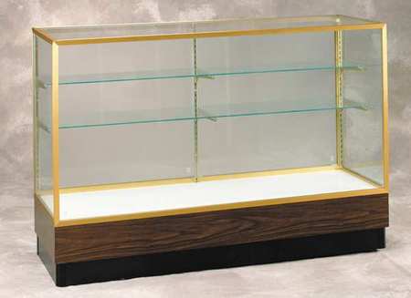 GHENT Display Case, 40X72X20, Walnut, Package Quantity: 1 2010-6-GD-WV