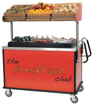 LAKESIDE Breakfast Cart, 54-3/4x67x28-1/2 In 668RD