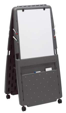 ICEBERG Dry Erase Board, 34"x33", Mobile/Casters 30237