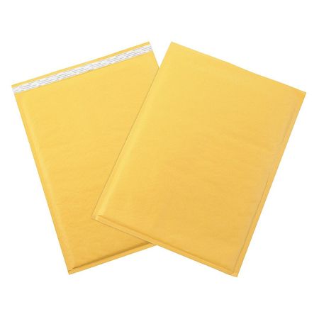 Zoro Select Self-Seal Bubble Mailers, #7, 14 1/4"x20", Kraft, PK50 39UK92