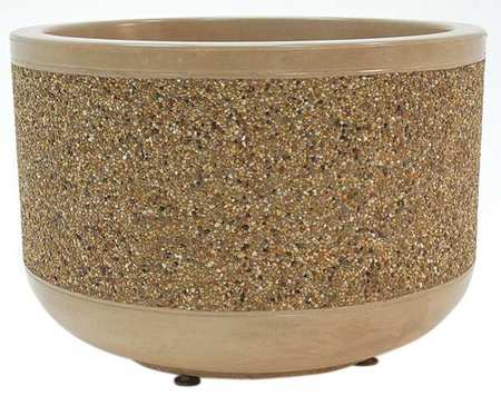 WAUSAU TILE Planter, Round, 36in.Lx36in.Wx24in.H TF4090W22
