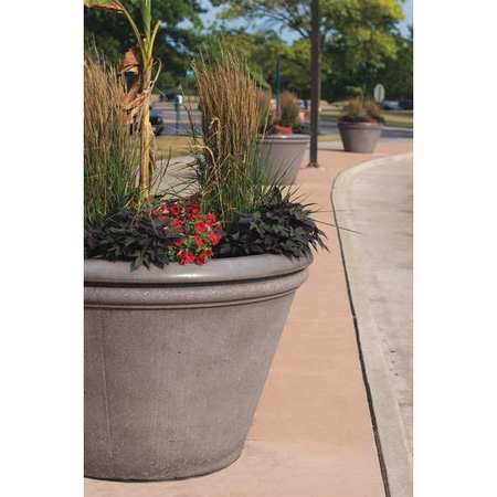 WAUSAU TILE Planter, Round, 36in.Lx36in.Wx24in.H TF4306W22