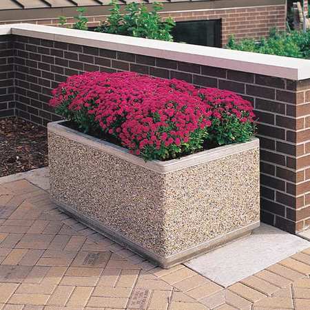 WAUSAU TILE Planter, Rectangle, 72in.Lx30in.Wx30in.H TF4175W22