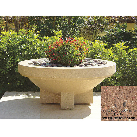 WAUSAU TILE Planter, Round, 72in.Lx2in.Wx28-1/2in.H SL4031W22