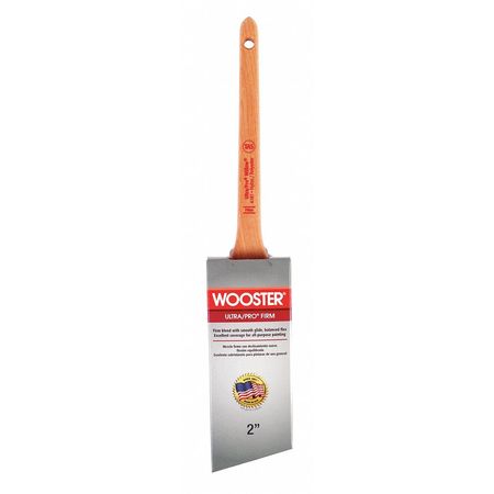 Wooster 2" Thin Angle Sash Paint Brush, Nylon/Polyester Bristle, Wood Handle 4181-2