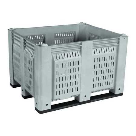 DECADE PRODUCTS Gray Bulk Container, Plastic, 25.4 cu ft Volume Capacity M022000-104