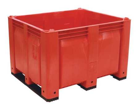 DECADE PRODUCTS Red Bulk Container, Plastic, 25.4 cu ft Volume Capacity M013000-108