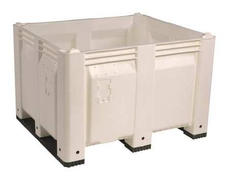 DECADE PRODUCTS White Bulk Container, Plastic, 25.4 cu ft Volume Capacity M013000-110