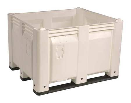 DECADE PRODUCTS White Bulk Container, Plastic, 25.4 cu ft Volume Capacity M011000-110