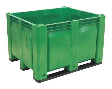 DECADE PRODUCTS Green Bulk Container, Plastic, 25.4 cu ft Volume Capacity M013000-138