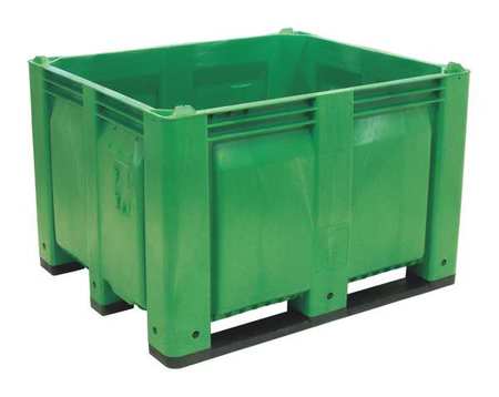 DECADE PRODUCTS Green Bulk Container, Plastic, 25.4 cu ft Volume Capacity M011000-138