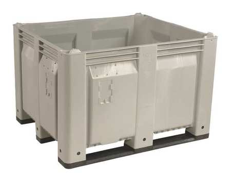 DECADE PRODUCTS Gray Bulk Container, Plastic, 25.4 cu ft Volume Capacity M011000-104