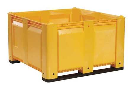 DECADE PRODUCTS Yellow Bulk Container, Plastic, 28.7 cu ft Volume Capacity M116000-101