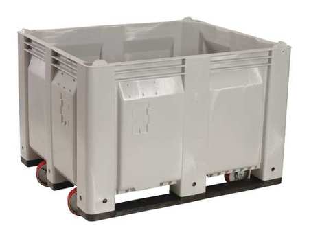 DECADE PRODUCTS Gray Bulk Container, Plastic, 25.4 cu ft Volume Capacity C0110C1-104