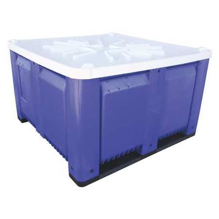 DECADE PRODUCTS White Plastic Bulk Container Lid M48L-110