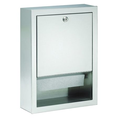 BRADLEY Bx-Towel Dispenser, Recessed 2441-000000-GR