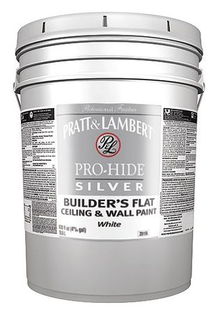Pratt & Lambert Interior Ceiling Paint, Flat, Latex Base, Lilac Time, 5 gal 0000Z8156-20