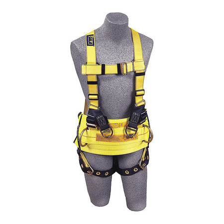 3M DBI-SALA Full Body Harness, XL, Polyester 1105828