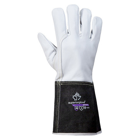 ENDURA Leather Gloves, White Back, 3XL, PR 399GTXTL5XXX