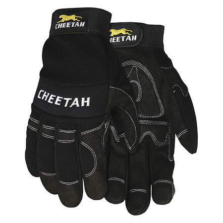 Mcr Safety Mechanics Gloves, L ( 9 ), Black 935CHL