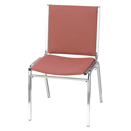 KFI Stacking Chair, Armless, Cabernet Fabric 410CH-1201