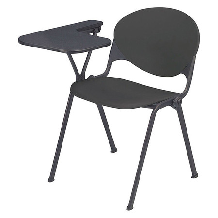 KFI Stacking School Chair, Charcoal Finish 2000-P01-PTABLETW/VARM-RT