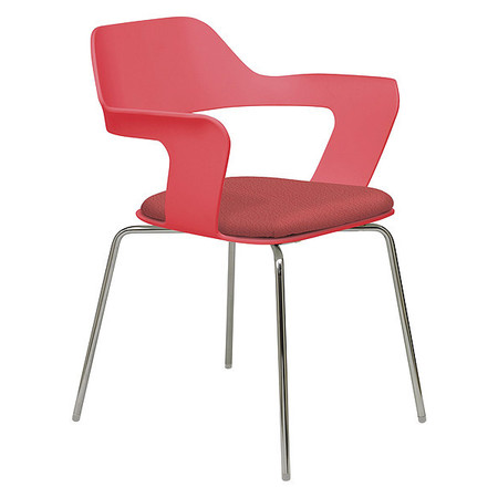 KFI Stck Chair, Flx Ply Shll, Red/Lpstck 2500-RED-LIPSTICK