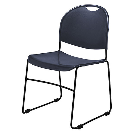 NATIONAL PUBLIC SEATING Commercialine Compact Stack Chair, Navy 855