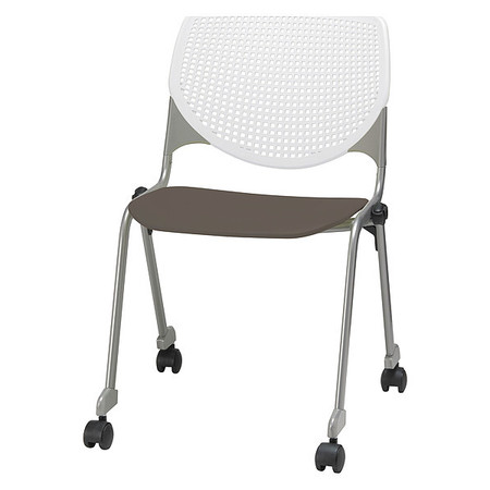 KFI Poly Stack Chair, Brownstone Seat CS2300-BP08-SP18