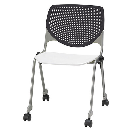 KFI Poly Stack Chair, Black Back CS2300-BP10-SP08