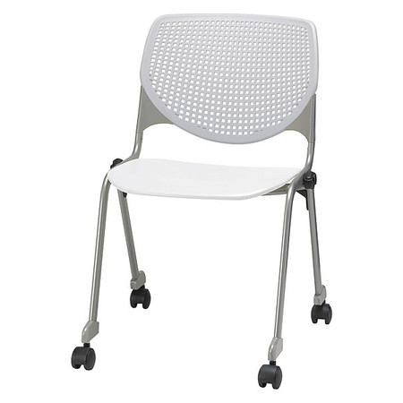 KFI Poly Stack Chair, Lt Grey Back CS2300-BP13-SP08