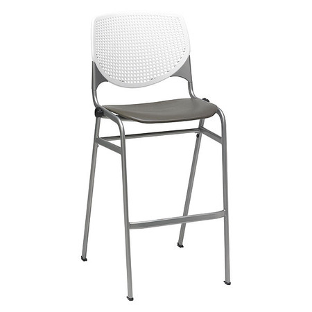 KFI Poly Stack Barstool, Brwnstne Seat BR2300-BP08-SP18