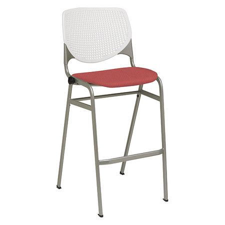 KFI Poly Stack Chair, Perfrtd Bck, Lpstck BR2300-P08-LIPSTICK