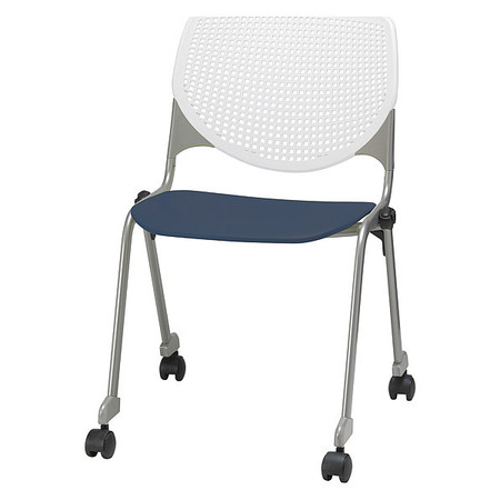 KFI Poly Stack Chair, Navy Seat CS2300-BP08-SP03
