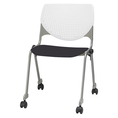 KFI Poly Stack Chair, Black Seat CS2300-BP08-SP10